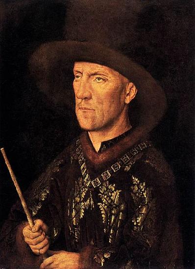 Jan Van Eyck Portrait of Baudouin de Lannoy oil painting image
